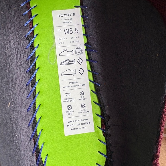 Rothy's Revelvet Loafer Mule in Syrah. NWT. Size 8.5 - Picture 6 of 8